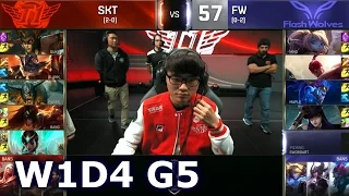 SKT vs FW - Worlds 2016 W1D4 Group B | LoL S6 World Championship Week 1 Day 4 SKT T1 vs Flash Wolves