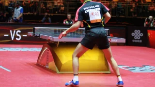 Timo Boll - Ma Long warm-up