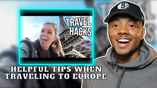 AMERICAN REACTS TO 15 Things They Don't Tell You About Traveling In Europe