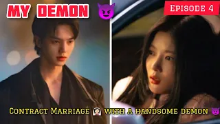 Rude Demon Contract Married Rich Girl to Get his Powers Back Drama My Demon Korean Hindi Explain #1