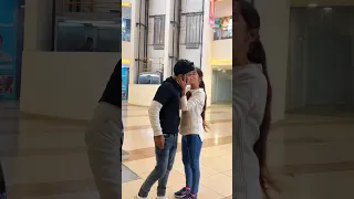 Kissing prank 😘 on cute girl #shorts #shortsfeed #funny #funnyprank #prankinindia #viral #kissing