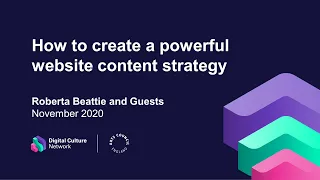 How to develop a powerful website content strategy | Digital Culture Network