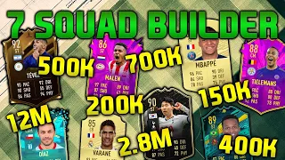 FIFA 20 SQUAD BUILDER 150K 200K 400K 500K 700K 2.8M 12M HYBRID SQUAD BUILDER FUT CHAMPIONS TEAMS