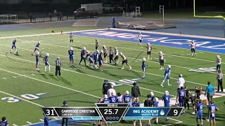 2023 Livestream : IMG Academy Football (Varsity Blue) vs. Cambridge