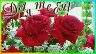 Шикарные розы для Тебя These roses for for you Красивое поздравление Супер музыкальная видеооткрытка