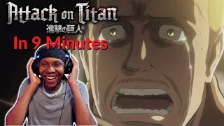 Reacting To Attack On Titan In 9 Minutes!