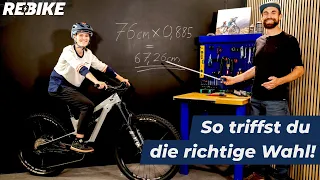 Richtige Rahmengröße fürs E-Bike ermitteln 🚴‍♂️📏 Der umfassende Leitfaden 🚲🔍 | Rebike.com