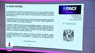 Yasmín Esquivel: La UNAM le responde a Martha Rodríguez, asesora de tesis | Yuriria Sierra