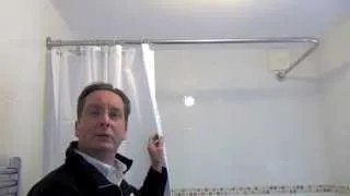 How to install a shower curtain rail by Byretech