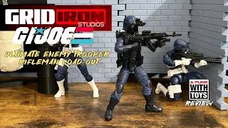 Gridiron Studios GI Joe Ultimate ENEMY Trooper Rifleman Load-Out Review