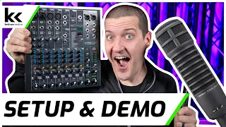 Mackie ProFX10v3 & Electro-Voice RE20 | Setup & Demo