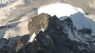 Rimpfischhorn 4199m - einsamer Viertausender