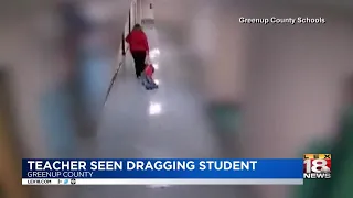 Teacher Seen Dragging Student