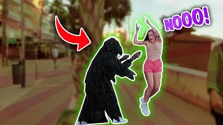 Scared the Life out of Her. Bushman Prank | Kimoo Pranks