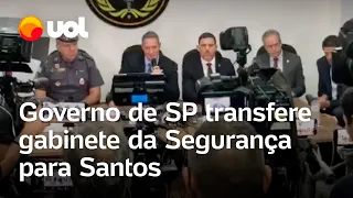 Derrite anuncia que gabinete de Segurança será transferido para Santos em meio a mortes na Baixada