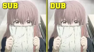 A Silent Voice - Sub vs Dub Comparison