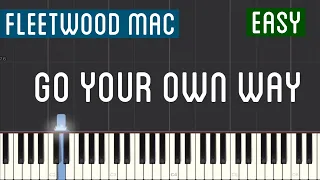Fleetwood Mac - Go Your Own Way Piano Tutorial | Easy