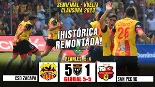 ZACAPA ES DE LIGA NACIONAL / Zacapa 5(5) vs San pedro 1(5) Peanles 5-4 / Semifinal Vuelta C.2023