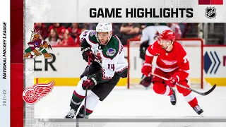 Coyotes @ Red Wings 3/8 | NHL Highlights 2022