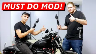 How to FIX the Harley Iron 883's AWFUL Suspension!