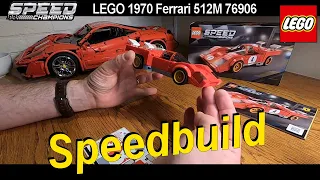 LEGO Ferrari 512M Speed Champions Speed Build 💪