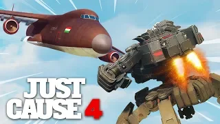 Just Cause 4 - MECH CARGO PLANE AIR SLAM CHALLENGE!