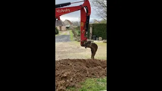 Machine Digging Trench #shorts