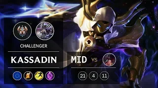 Kassadin Mid vs Akali - EUW Challenger Patch 9.6