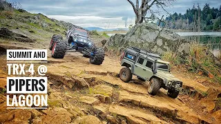 Traxxas Summit and TRX-4 Defender Epic Adventure at Piper's Lagoon