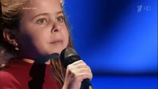 The Voice Kids RU 2014 Olga — «A-Tisket, A-Tasket» Blind Audition | Голос Дети. Ольга Сараканиди. СП