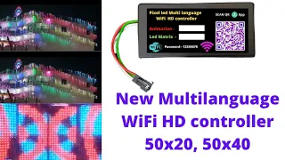 Pixel led Multilanguage WiFi HD controller 50x20 S, Z ap controlled