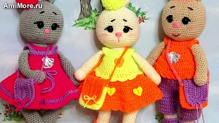 Амигуруми: схема Зайка. Игрушки вязаные крючком - Free crochet patterns.