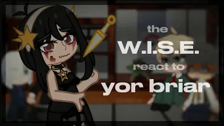 the wise react to yor briar | fanon reactions | slight loid x yor 🧃