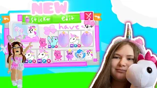 ADOPT ME NEW UPDATE!! NEW STICKER PACK!!! 🌸🤩 in adopt me (Roblox)