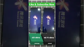 Samsung s21 Ultra vs Xiaomi Mi 11 Ultra #Shortvideo