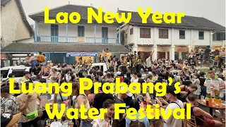 Lao New Year Water Party in Luang Prabang 2023