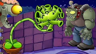 Plants vs Zombies Hack vs All Split Pea vs Dr.Zomboss