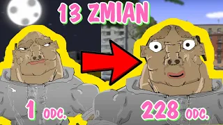 13 ZMIAN W BLOK EKIPIE -  pierwsze vs ostatnie odcinki