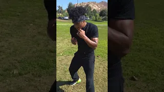 Jackson "El Fenix" Mariñez entrenando en Riverside antes de su pelea con Rollies