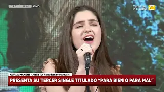 Presenta su tercer single titulado "Para bien o para mal " - Guada Manent | HNT 14