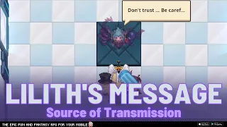 Lilith's Message in Source of Transmission | Guardian Tales