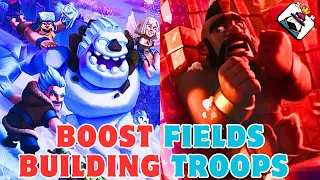 Boost Fields Challenge - Building Troops Going Insane #clashroyale