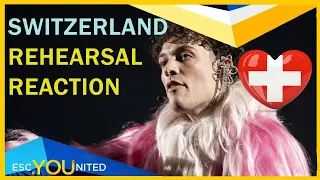 SWITZERLAND REACTION: First Rehearsal - Nemo – The Code - Eurovision 2024