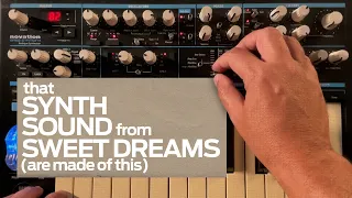 The Synth Sound from Sweet Dreams (TUTORIAL) #synth #eurythmics #novation