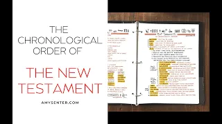 The Chronological Order of the New Testament