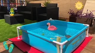 PISCINA INTEX, Cómo montar una PISCINA PEQUEÑA PARA NIÑOS