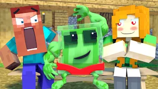 The minecraft life of Steve and Steve | Slime Love | Minecraft animation