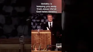 Idolatry is keeping you away from Jesus Christ, God hates idolatry #shorts #jesuschrist #billygraham