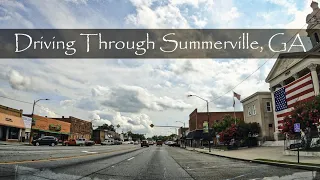 Summerville, Georgia - Driving Tour - 4K - USA