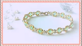 【4mmのラウンドビーズがメインのブレスレット】DIY/Beaded bracelet/ビーズブレスレット